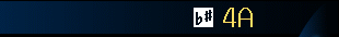 Title bar with the key 4A in its wheel colour