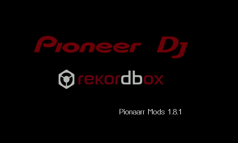 Boot screen with Pionaarr Mods 1.9.1