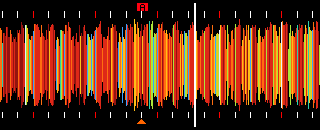 Hot cue A box on the detail waveform