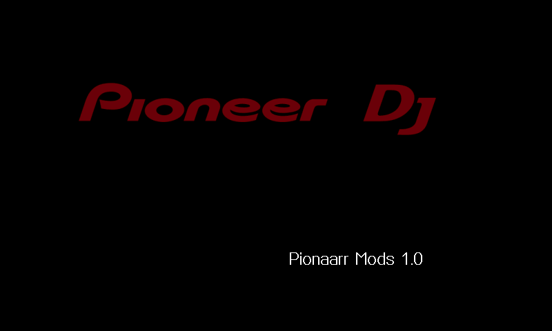 Boot screen with Pionaarr Mods 1.0